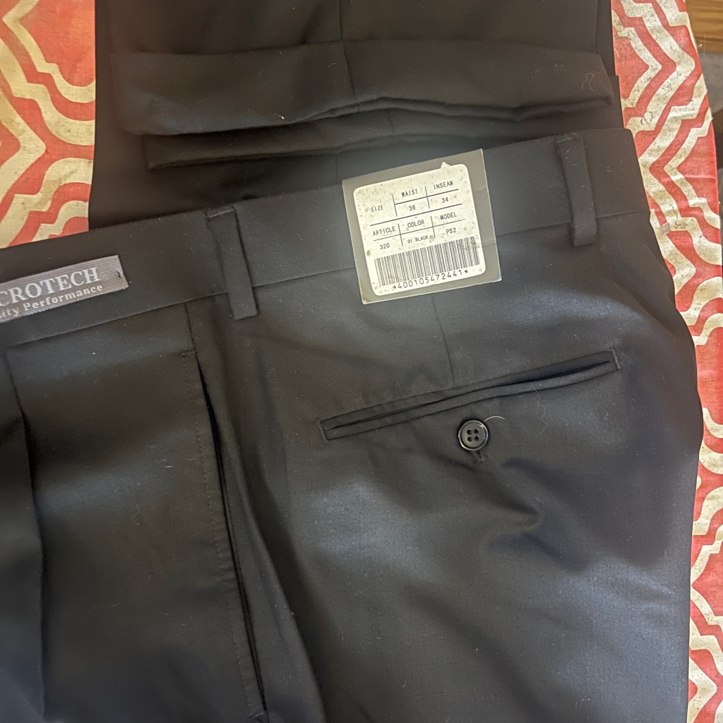 Brand New With Tags Angelo Rossi Dress Black Trousers